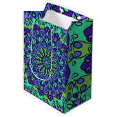 Pattern Geometric Vintag Trendy Niedlich Mittlere Geschenktüte (Vorderseite Schrägansicht)