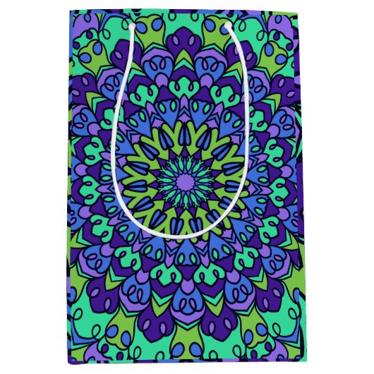 Pattern Geometric Vintag Trendy Niedlich Mittlere Geschenktüte (Vorderseite)