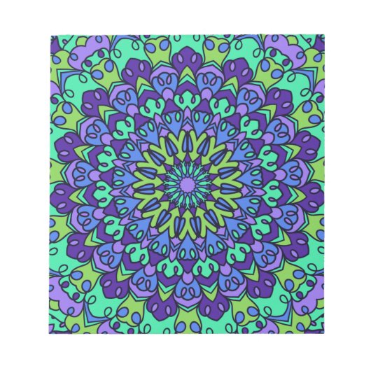 Pattern Geometric Vintag Trendy Niedlich Notizblock (Vorderseite)