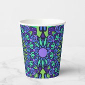 Pattern Geometric Vintag Trendy Niedlich Pappbecher (Links)
