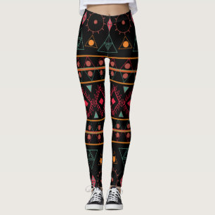 Pattern Geometric Vintag Trendy Stilvoll farbig Leggings