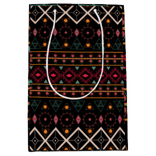 Pattern Geometric Vintag Trendy Stilvoll farbig Mittlere Geschenktüte