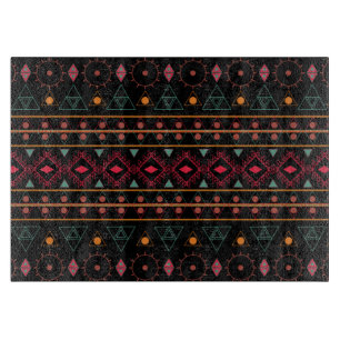 Pattern Geometric Vintag Trendy Stilvoll farbig Schneidebrett