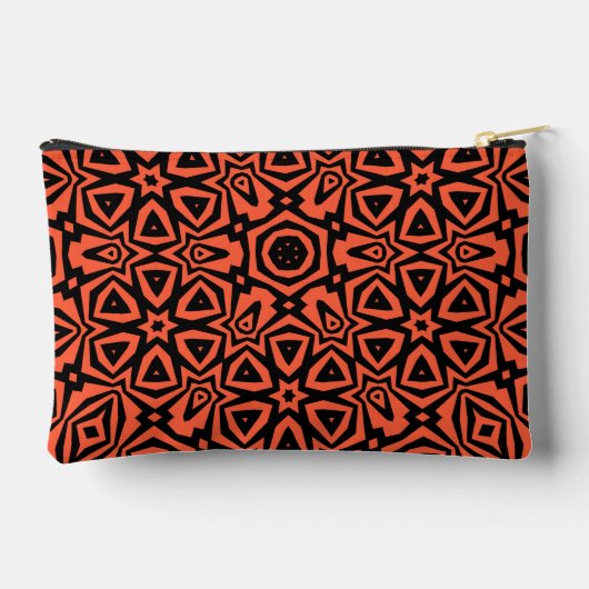  Pattern Geometric Vintage Fashion Cute        Zubehörtasche (Rückseite)