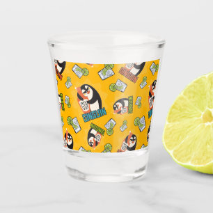 Pattern-Gin, Ginguin-Pinguin-Geschenk für Gin-Fan Schnapsglas