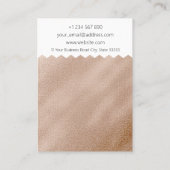 Pattern-Gold-Foil-Display-Karte Visitenkarte (Rückseite)