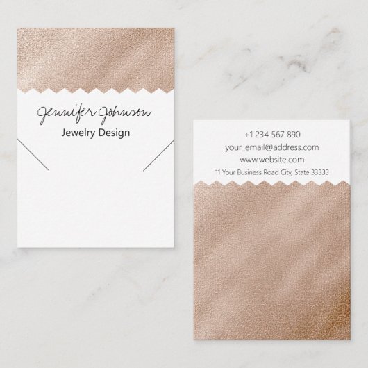Pattern-Gold-Foil-Display-Karte Visitenkarte (Vorne/Hinten)