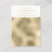 Pattern-Gold-Foil-Display-Karte Visitenkarte (Rückseite)