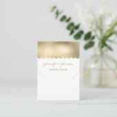 Pattern-Gold-Foil-Display-Karte Visitenkarte (Stehend Vorderseite)