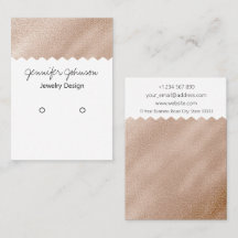 Pattern Gold Foil Ohrring Display Card