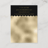 Pattern Gold Foil Ohrring Display Card Visitenkarte (Rückseite)