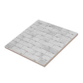 Pattern grau Backstein euklidean Fliese (Seite)