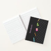 Pattern grau Polka Notebook Notizblock (Innenseite)