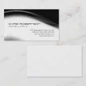Pattern Grau White Attractive Business Card Visitenkarte (Vorne/Hinten)