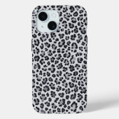 Pattern Gray Leopard Print Case-Mate iPhone Hülle (Rückseite)