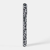 Pattern Gray Leopard Print iPhone 15 Hülle (Rechte Seite)