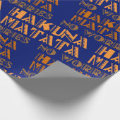 Pattern Hakuna Matata, keine Sorge in Swahili Geschenkpapier (Ecke)