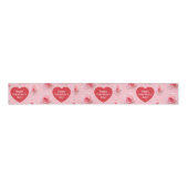 Pattern Happy Valentine`s Day 2023 Background Ripsband (Vorderseite)