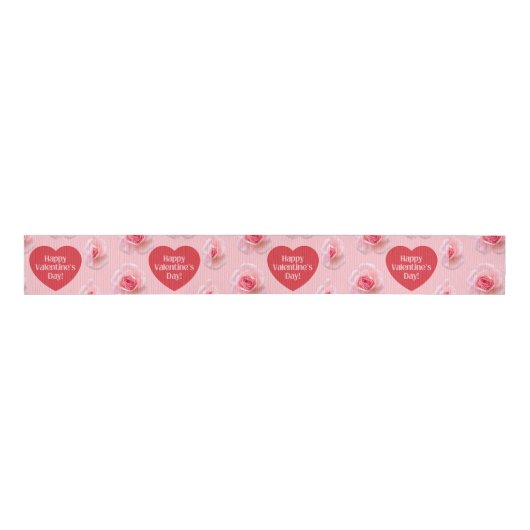Pattern Happy Valentine`s Day 2023 Background      Ripsband (Vorderseite)