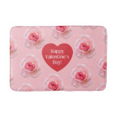 Pattern Happy Valentine`s Day 2023 Hintergrund Badematte (Vorderseite)