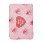 Pattern Happy Valentine`s Day 2023 Hintergrund Badematte (Vorderseite Vertikal)