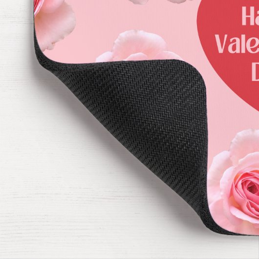 Pattern Happy Valentine`s Day 2023 Hintergrund Mousepad (Ecke)
