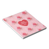 Pattern Happy Valentine`s Day 2023 Hintergrund Notizblock (angewinkelt)