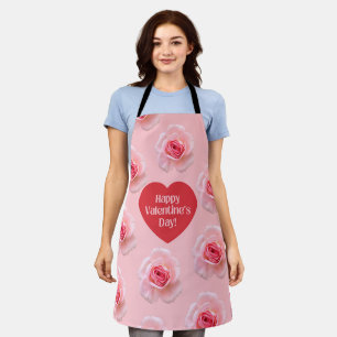 Pattern Happy Valentine`s Day 2023 Hintergrund Schürze
