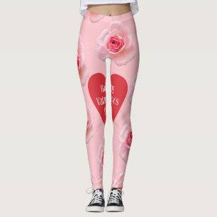 Pattern Happy Valentine`s Day 2024 Hintergrund Leggings