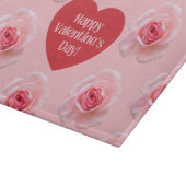 Pattern Happy Valentine`s Day 2024 Hintergrund Schneidebrett (Ecke)