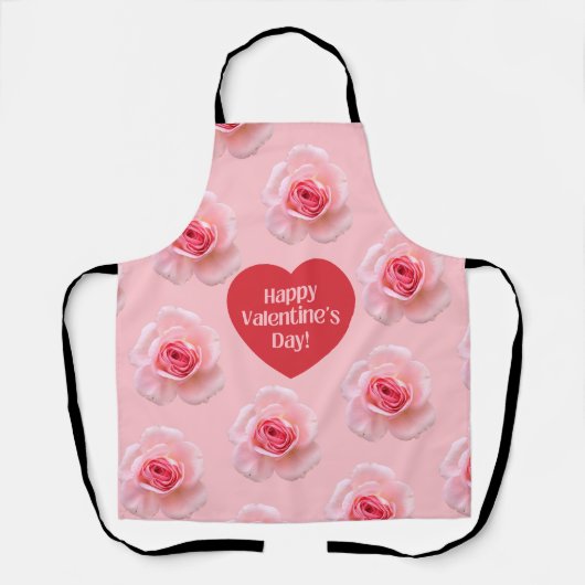 Pattern Happy Valentine`s Day 2024 Hintergrund Schürze (Vorderseite)
