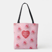 Pattern Happy Valentine`s Day 2024 Hintergrund Tasche (Rückseite)
