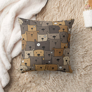 Pattern Haustiere Süße Hunde Liebhaber Kissen