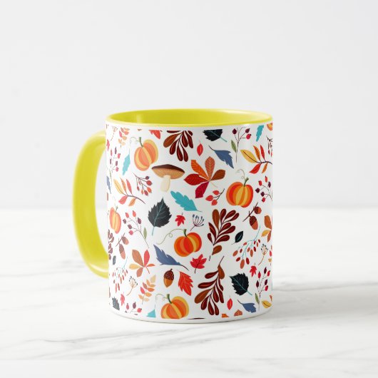 Pattern Herbstliche Tasse (Vorderseite Links)