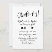 Pattern Herz Valentinstag Pattern Kinderdusche Einladung (Vorderseite)