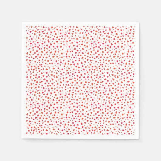 Pattern Herz Valentinstag Serviette (Vorderseite)