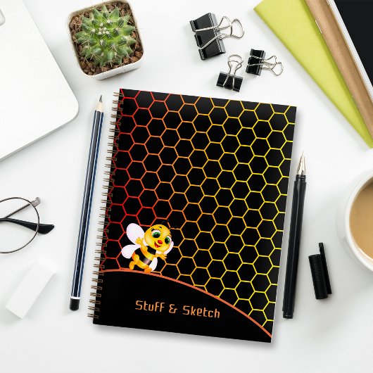 Pattern honeycomb Notebook Notizblock