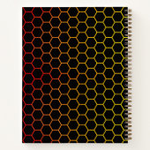 Pattern honeycomb Notebook Notizblock (Rückseite)