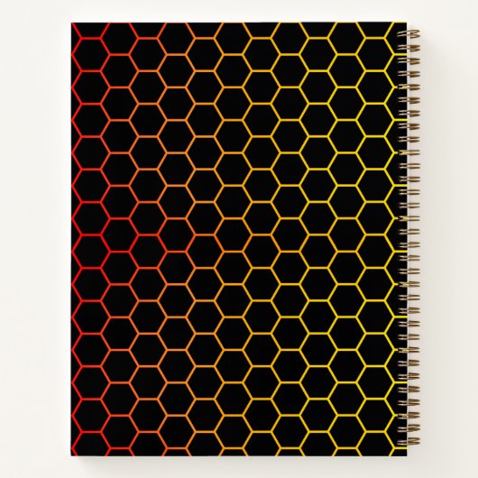Pattern honeycomb Notebook Notizblock (Rückseite)
