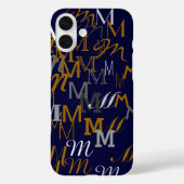 pattern initial name Case-Mate iPhone hülle (Rückseite)