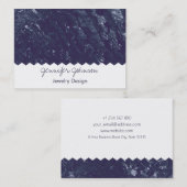 Pattern Jewelry Design Marmor Visitenkarte (Vorne/Hinten)