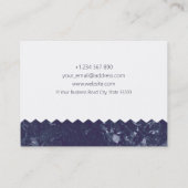 Pattern Jewelry Design Marmor Visitenkarte (Rückseite)