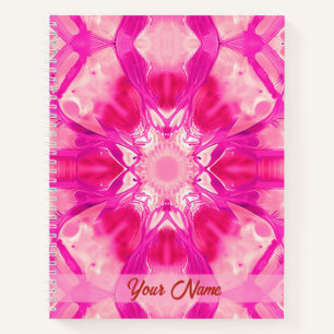Pattern Journal für Fuchsien und Pastellrosa Gefär Notizblock