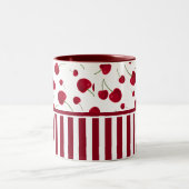 Pattern Kirschfrüchte Kaffeepause Tasse (Mittel)
