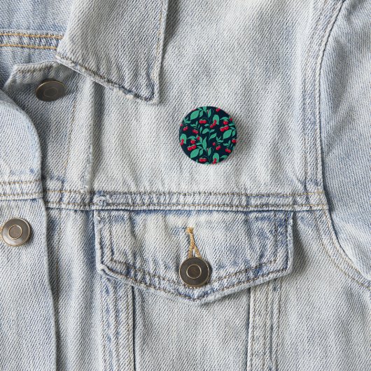 Pattern Kirschtomaten auf den Büschen Button (Beispiel)