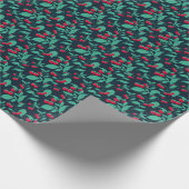 Pattern Kirschtomaten auf den Büschen Geschenkpapier (Ecke)