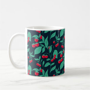 Pattern Kirschtomaten auf den Büschen Kaffeetasse
