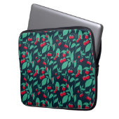 Pattern Kirschtomaten auf den Büschen Laptopschutzhülle (Vorderseite Links)