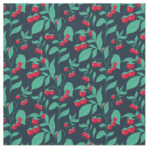 Pattern Kirschtomaten auf den Büschen  Stoff