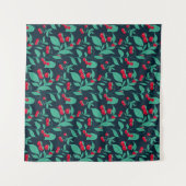 Pattern Kirschtomaten auf den Büschen Wandteppich (Vorderseite (Horizontal))